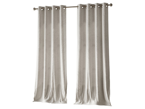 Rideaux occultants personnalisés Japandi Modèle 3D