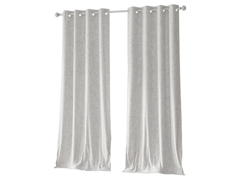 Rideaux occultants personnalisés Japandi Modèle 3D