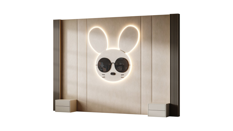 Panel-de-pared-para-niños-01 Modelo 3D .c4d .max .obj .3ds .fbx .stl .blend