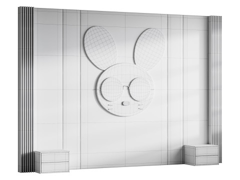 Panel-de-pared-para-niños-01 Modelo 3D