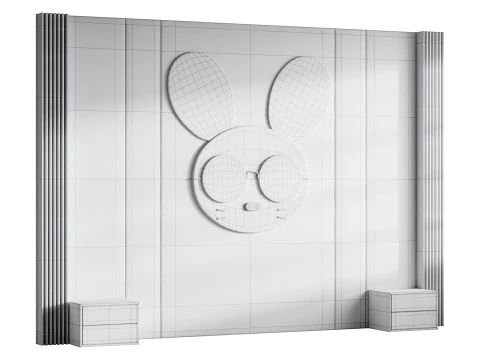 Kids-wall-panel-01 3D Model