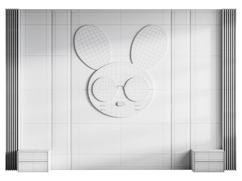 Kids-wall-panel-01 3D Model