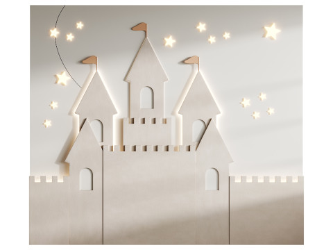 Дитяче настінне панно 2 3D Модель