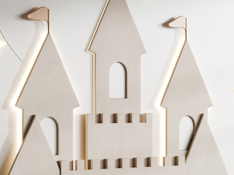 Дитяче настінне панно 2 3D Модель