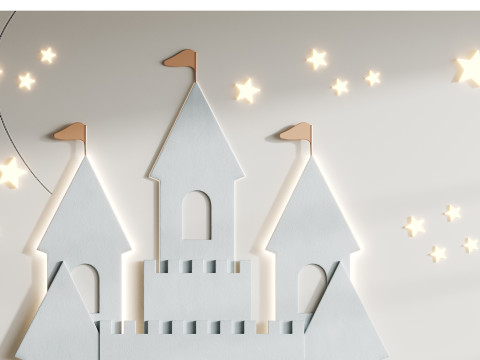 Дитяче настінне панно 2 3D Модель