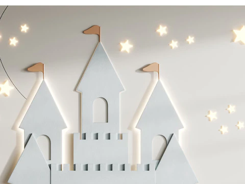 Kids wall panel 2 3D Model