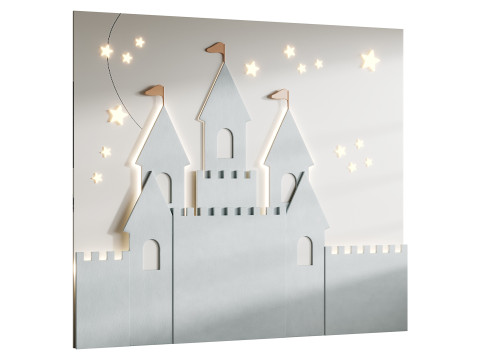 Дитяче настінне панно 2 3D Модель