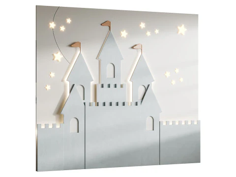 Kids wall panel 2 3D Model