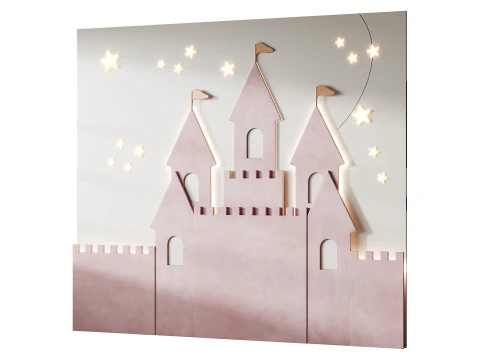 Kids wall panel 2 3D Model