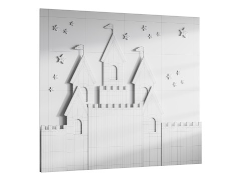 Дитяче настінне панно 2 3D Модель