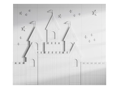 Kids wall panel 2 3D Model