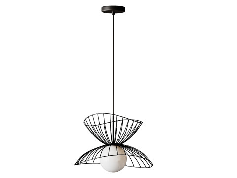 Lampu Gantung Logam Desainer Lampu Gantung Ruang Makan Modern Model 3D