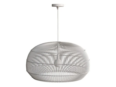 Nordic Chandelier Bamboo Hanging Lamps 3D Model