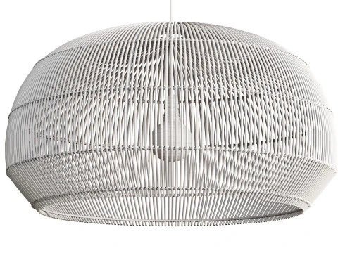 Nordic Chandelier Bamboo Hanging Lamps 3D Model