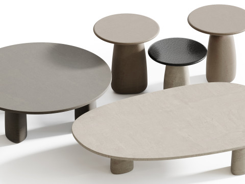 Meja Kopi Strata Model 3D