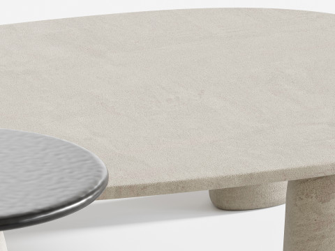 Meja Kopi Strata Model 3D