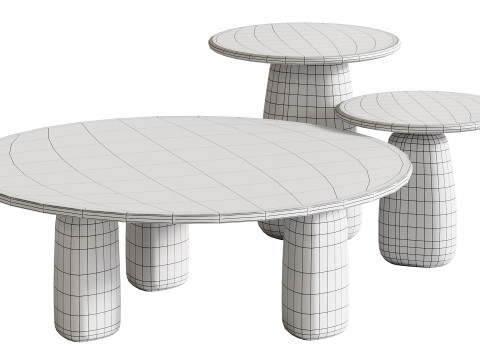 Meja Kopi Strata Model 3D