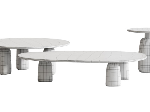 Meja Kopi Strata Model 3D