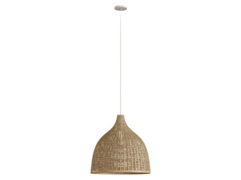 Rattan Pendant Light Handmade Basket Lamp 3D Model