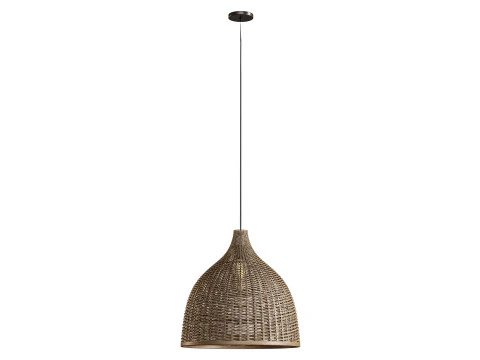 Rattan Pendant Light Handmade Basket Lamp 3D Model