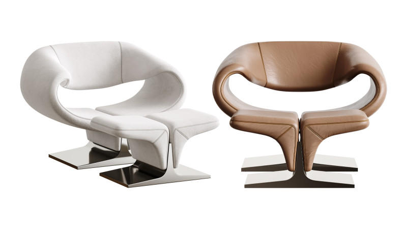 丝带椅 3D 模型 .c4d .max .obj .3ds .fbx .stl .blend 