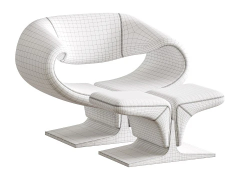 Ribbon Chair 3D Model