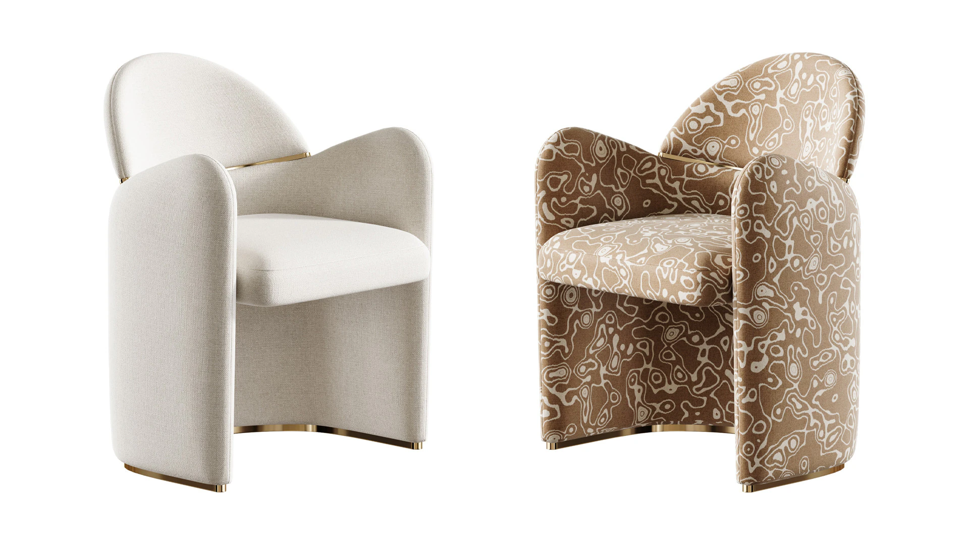 Poltrona da pranzo Snowden Modello 3D .c4d .max .obj .3ds .fbx .stl .blend