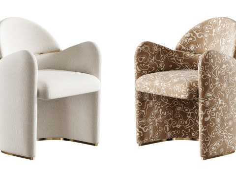 Snowden Dining Armchair 3D Model