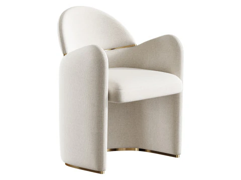 Poltrona da pranzo Snowden Modello 3D