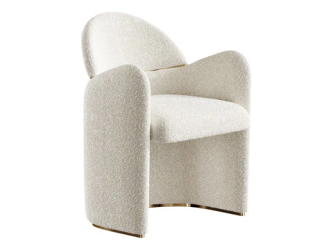 Poltrona da pranzo Snowden Modello 3D