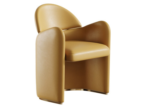 Fotel do jadalni Snowden Model 3D