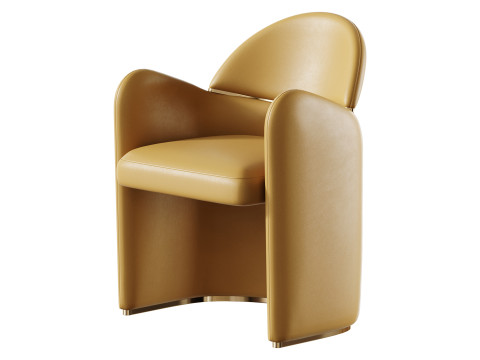 Fotel do jadalni Snowden Model 3D