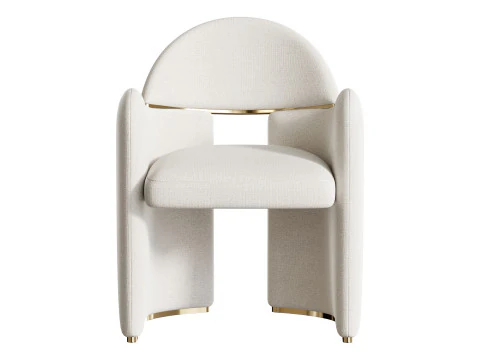 Poltrona da pranzo Snowden Modello 3D