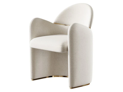 Poltrona da pranzo Snowden Modello 3D