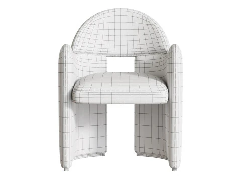 Poltrona da pranzo Snowden Modello 3D