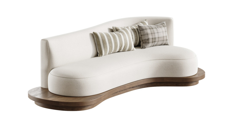 沙发弯 3D 模型 .c4d .max .obj .3ds .fbx .stl .blend 