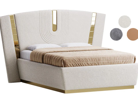 Розкішне ліжко Ослов 3D Модель