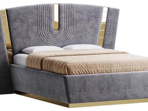 오슬로프 럭셔리 베드 3D 모델