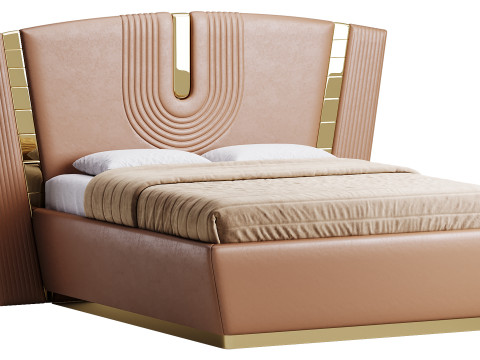 오슬로프 럭셔리 베드 3D 모델