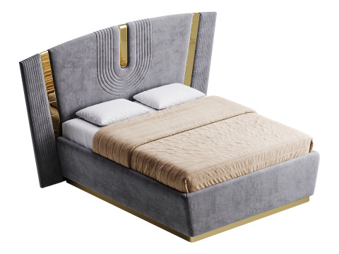 오슬로프 럭셔리 베드 3D 모델