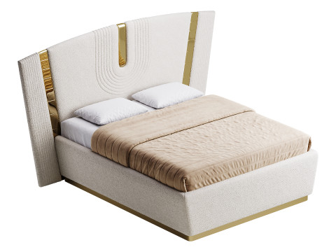 오슬로프 럭셔리 베드 3D 모델