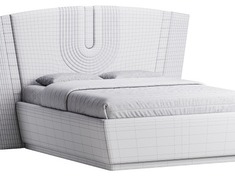 오슬로프 럭셔리 베드 3D 모델