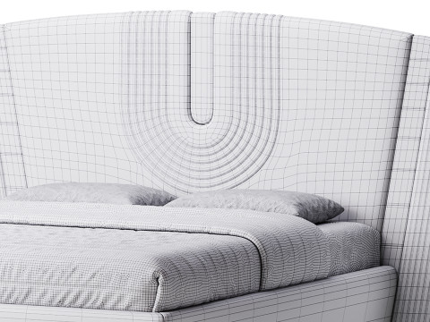 오슬로프 럭셔리 베드 3D 모델