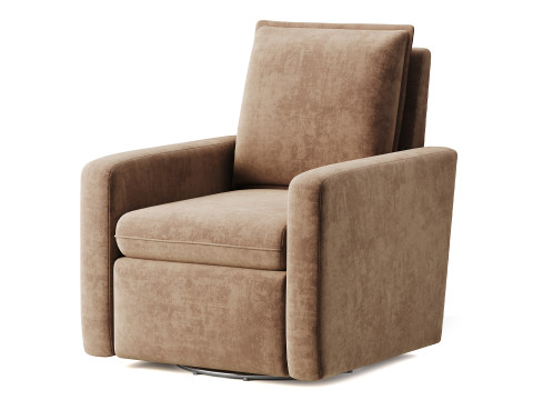 Fauteuil inclinable coulissant rembourré Paxton Modèle 3D