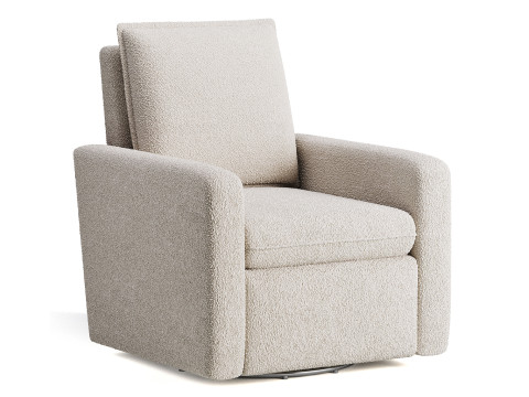 Fauteuil inclinable coulissant rembourré Paxton Modèle 3D