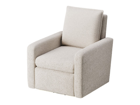 Fauteuil inclinable coulissant rembourré Paxton Modèle 3D