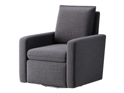 Fauteuil inclinable coulissant rembourré Paxton Modèle 3D