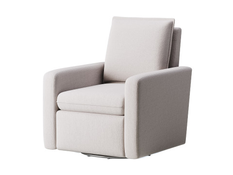 Fauteuil inclinable coulissant rembourré Paxton Modèle 3D