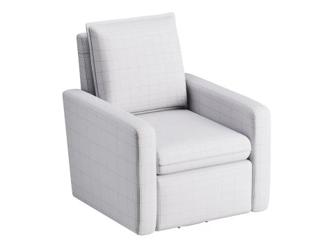 Paxton Upholstered Glider Recliner 3D Model