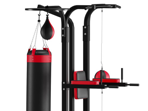 Power Boxing Station Stand Gym Speed ​​Ball Bokszak 3D Model